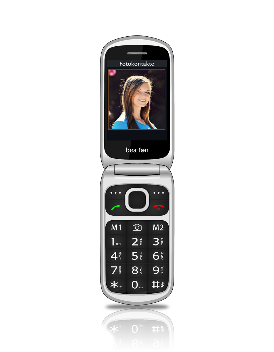 Teléfono móvil con tapa de doble pantalla Beafon SL645